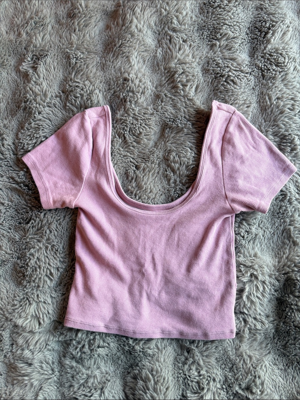 PacSun Light Purple Scoop Neck Cropped Tee